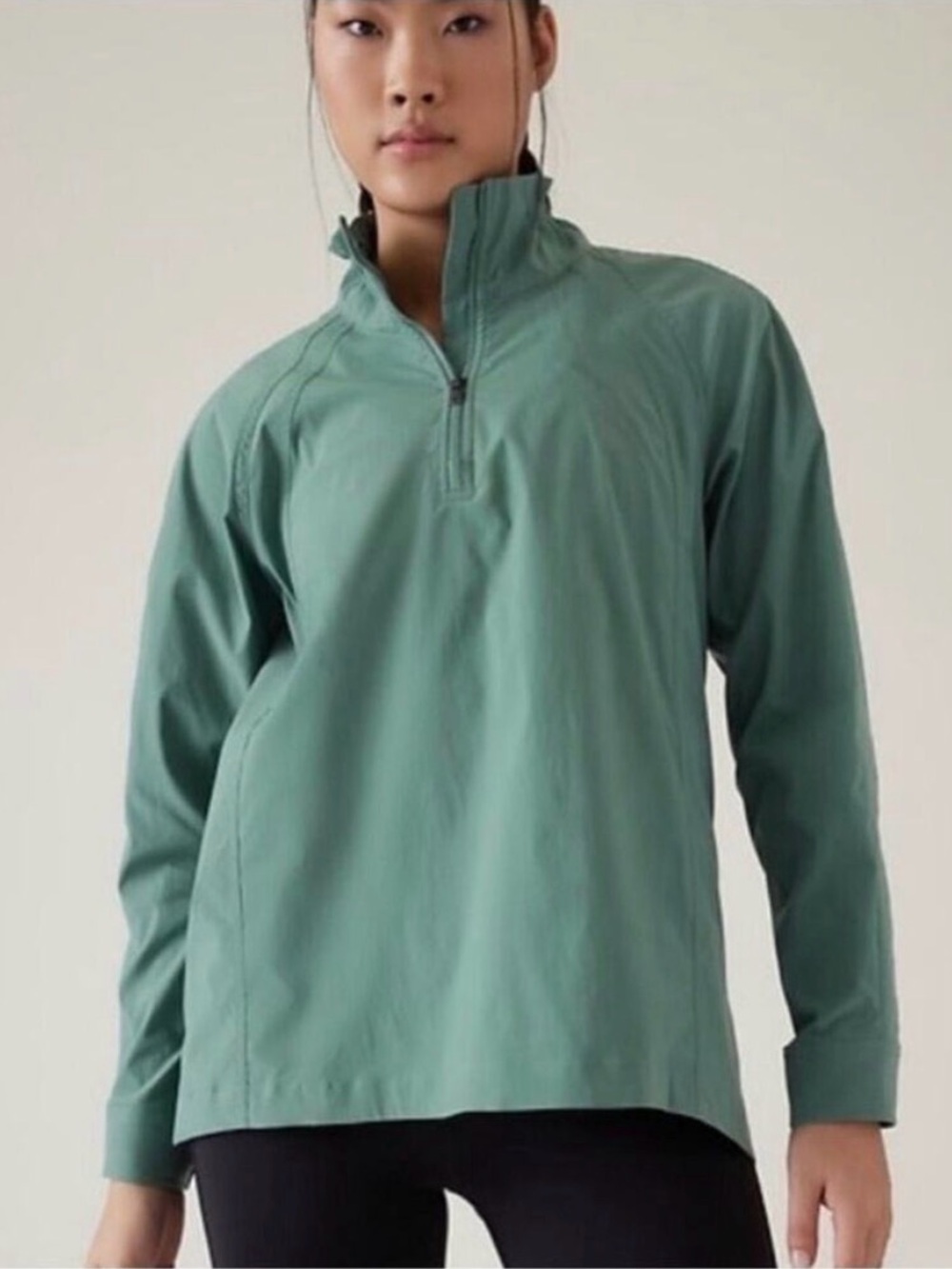 Athleta Advantage Poplin Jacket Large Water Repellent UPF 50+ Gorpcore Athleisur